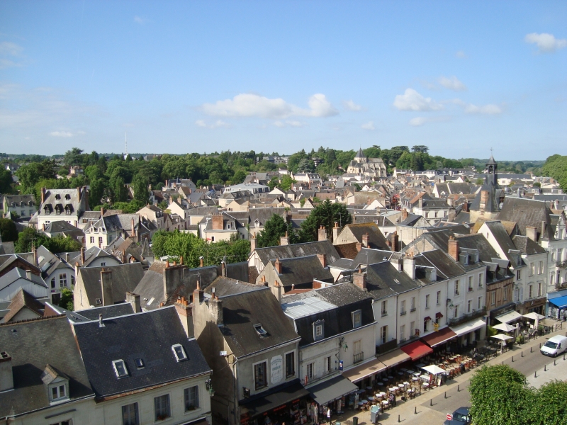 Cidade de Amboise, vista do castelo