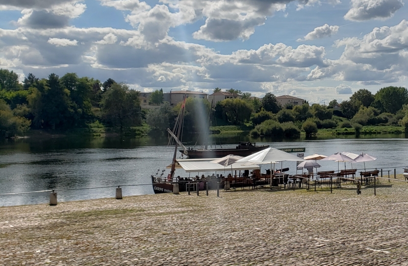 Rio Dordonha e as Gabares em Bergerac