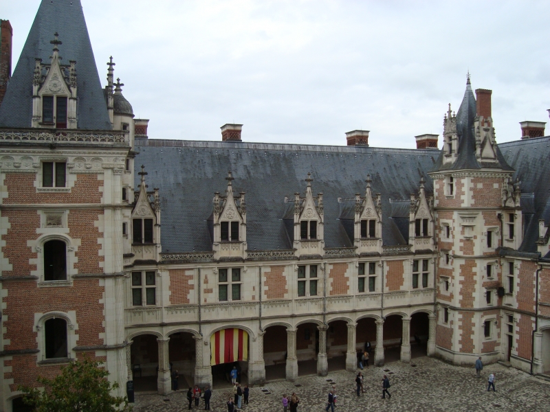 Pátio interno do Château de Blois