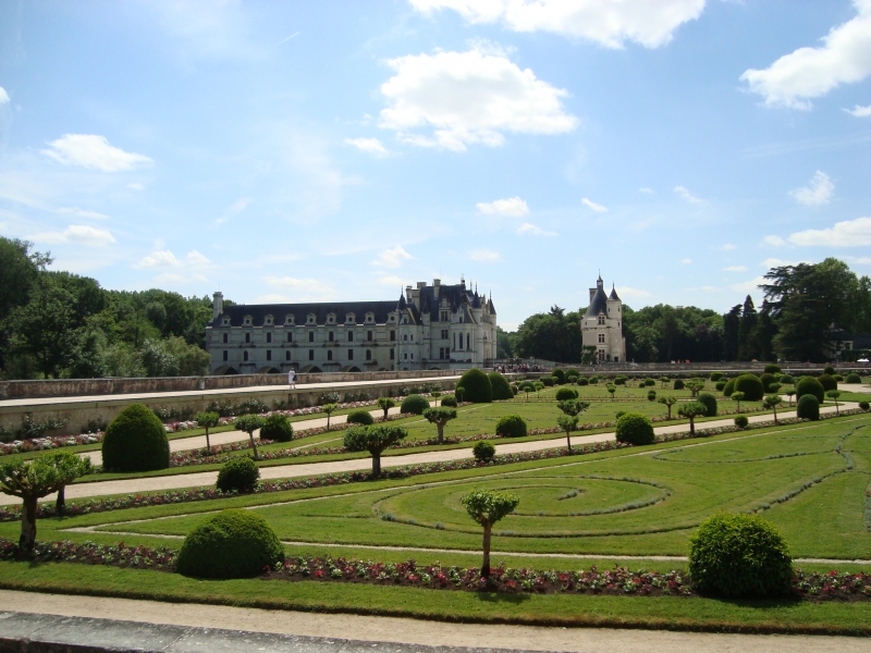 Jardins de Diane de Poitiers, em Chenonceau