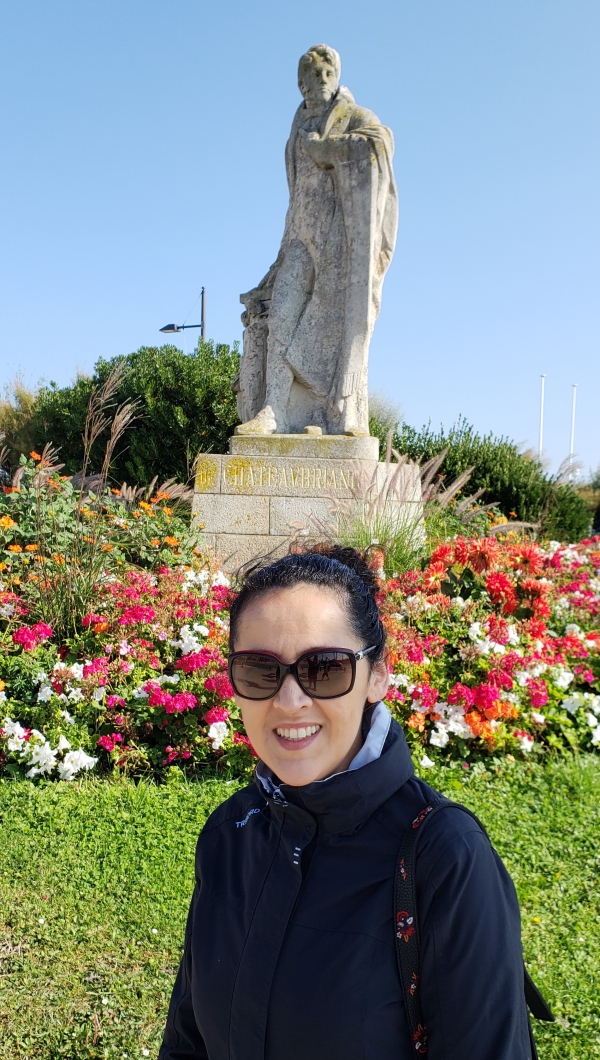 Estátua do escritor francês Chateubriand, em Saint Malo