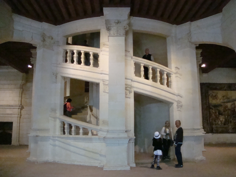 Escadas internas do Château de Chambord