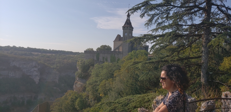 Vista do vale e o templo de Rocamadour