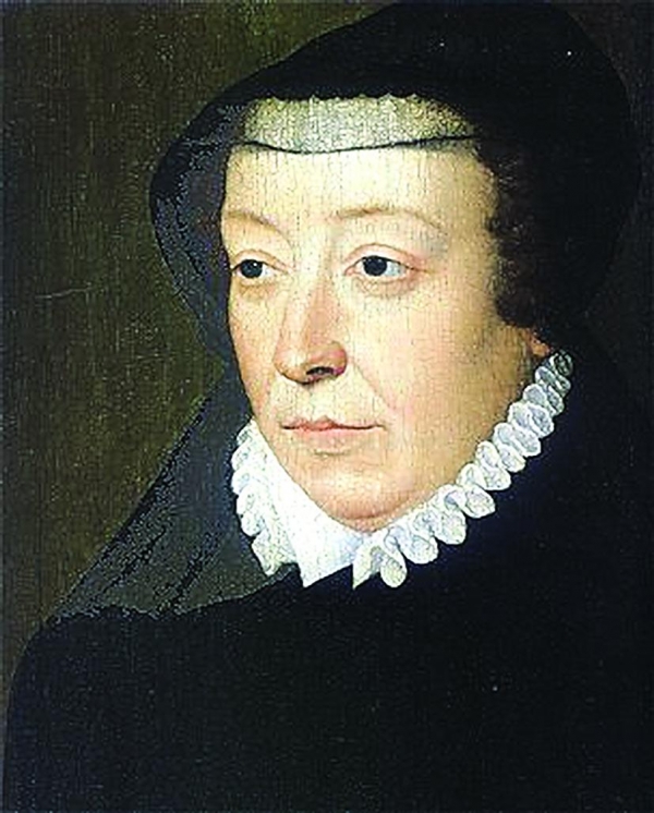 Retrato de Catarina de Médici pintado por François Clouet