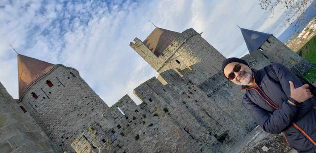 Muralhas na Cité medieval de Carcassonne